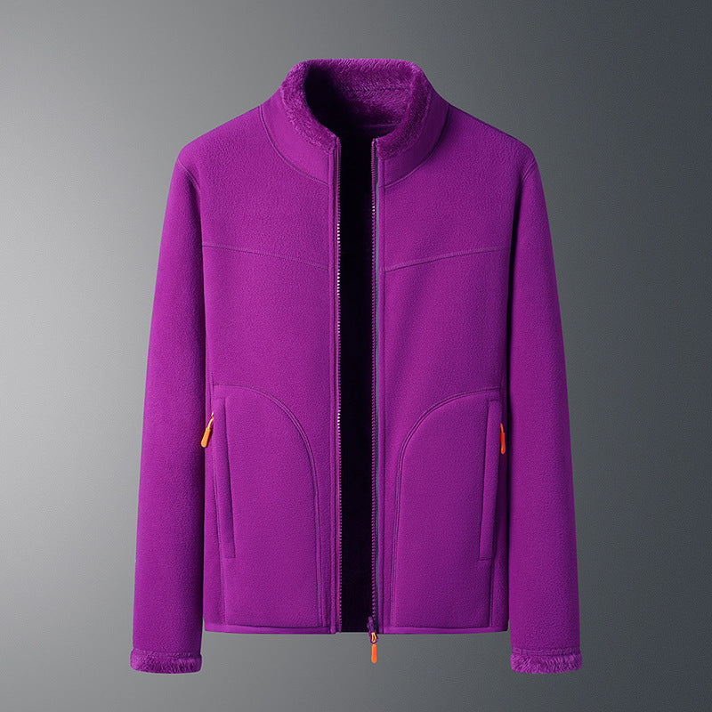 Women's Double-Sided Polar Fleece Jacket | Women Style Warm Top