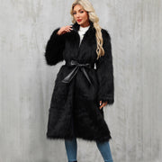 Women's Faux Fur Overknee Coat