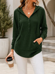 Women's Lightweight Polyester Hoodie | Casual Pullover Sweatshirt