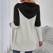 Women's Zip-Up Hooded Cardigan | Long Sleeve with Pockets