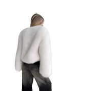 Women's Short Faux Fox-Fur Coat | Outerwear
