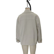 Women's Wool Coat | Double-Breasted Short Elegant Jacket
