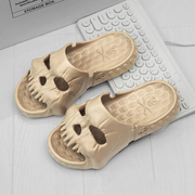 Women's Halloween Skull Design Slippers | Funny Indoor Outdoor Slides
